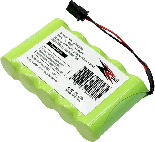 Vista 4 de ZZcell® Reemplazo de batería para GE Interlogix Simon Xti, XTi-5 Sistema de Seguridad de Alarma 600-XTI-BAT Panel de Control Inalámbrico 6V 2200mAh