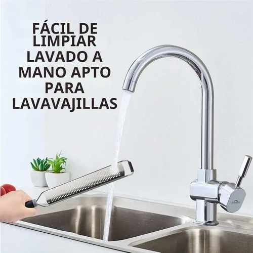 Vista 6 de ALLTOP Zester de limón, rallador de alimentos de acero inoxidable de mano, herramienta de cocina profesional para queso, parmesano, verduras