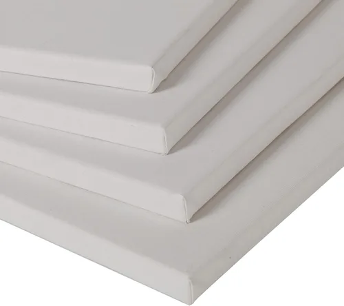 Vista 5 de Lienzos para pintar de 5 x 7 pulgadas, 6 unidades, paneles de lienzo imprimados 100% algodón, tableros de lienzo estirados para profesionales