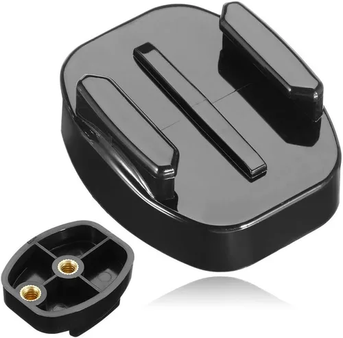 Vista 5 de Acxico 1 unids liberación rápida trípode montaje adaptador cámara conector fijo 1/4 "tornillo para Hero 5 4 3+3 cámara