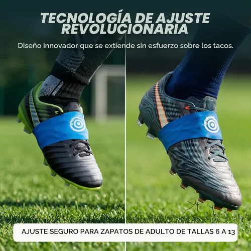 Vista 2 de Tourna Lace Bands Soccer Cleat Lace Cover Negro