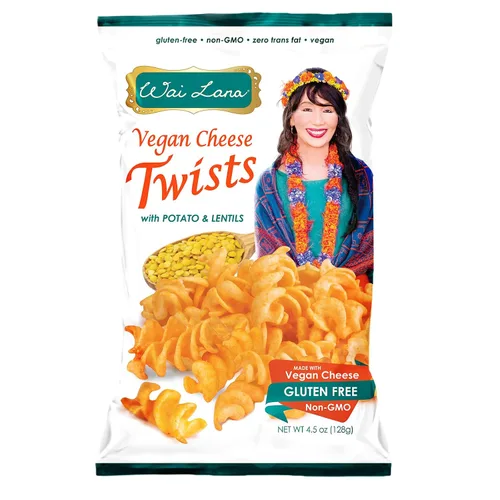 Vista 14 de Wai Lana Chips Rice Crisps - Queso Nacho, sin gluten, vegano, sin OMG, 2.65 oz (12 unidades)