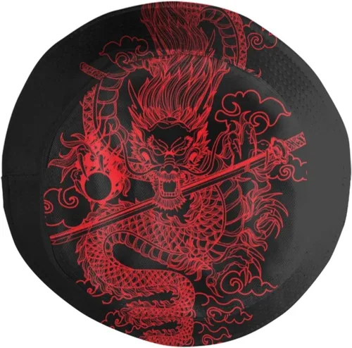 Vista 4 de Sombreros de pescador de dragón chino, sombreros de verano para viajes de playa, sombreros de sol de ala ancha para mujeres y hombres