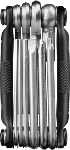 Vista 4 de Crankbrothers Multi Tool M 10 Bike Tool - MTB Multi-Tool Níquel - 10 herramientas de bicicleta (herramienta 10 en 1), ergonómica y ligera