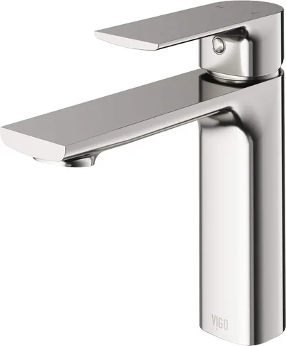 Vista 16 de VIGO Davidson - Grifo de lavabo de baño de un solo mango, 6 pulgadas, negro mate, diseño moderno, latón macizo, válvula de disco WaterSense