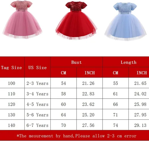 Vista 7 de NNJXD Vestido de princesa para niña, vestido de tul para fiesta de boda