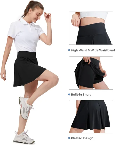 Vista 5 de CAMEL CROWN Falda pantalón de golf con pantalones cortos para mujer