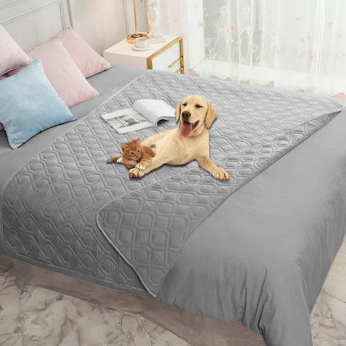 Vista 139 de Ameritex Manta Impermeable Reversible Cubierta para Cama de Perro Manta para Mascotas para Muebles Cama Sofá Sillón