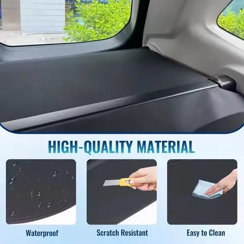 Vista 7 de Cubierta retráctil para maletero, cubierta protectora de equipaje, compatible con Toyota RAV4 2014-2019, pantalla de privacidad, kit
