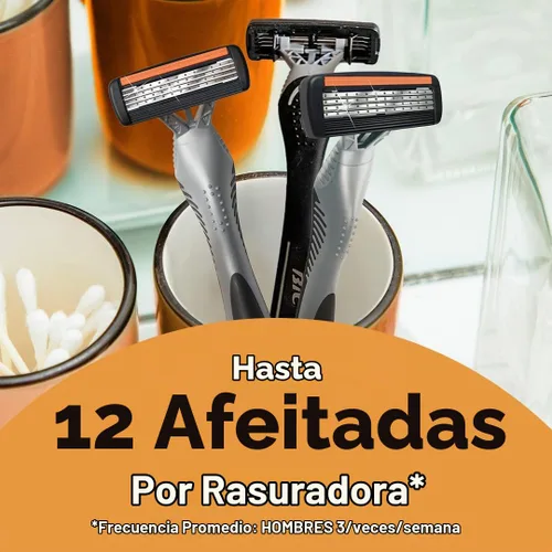 Vista 5 de BIC Flex 4 - Rastrillos para afeitar desechables de 4 hojas, 10