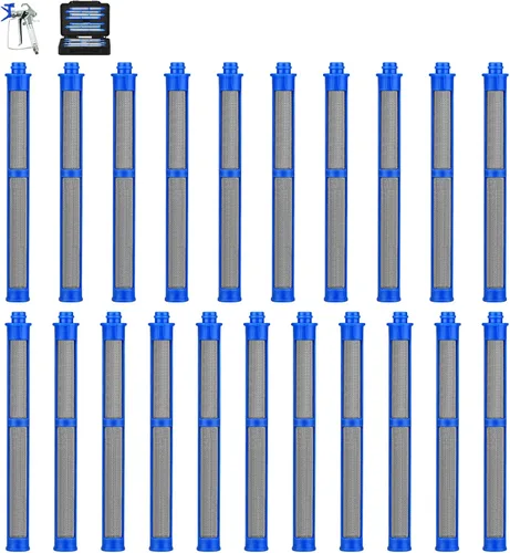 Vista 12 de Paquete de 10 filtros de pistola pulverizadora sin aire 287032 60 malla compatible con pistola rociadora Contratista II y FTx II, con una caja