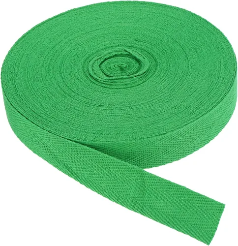 Vista 105 de PATIKIL Cinta de sarga de algodón de 1 pulgada, 50 yardas, cinta de algodón, cinta de encuadernación al bies, cinta de espiga para costura, Verde