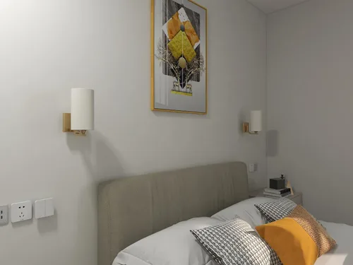Vista 5 de Aplique de pared de tela a pilas, 2 unidades, juego de 2 lámparas de pared con pilas, no requiere cableado, para interiores, granja, lámpara
