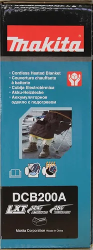 Vista 16 de Makita DCB200A 18V LXT - Manta térmica inalámbrica de iones de litio (solo manta)