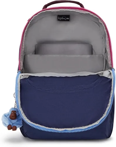 Vista 3 de Kipling Mochila para portátil Seoul de 15 pulgadas para mujer, duradera, espaciosa, con correas acolchadas para el hombro, funda protectora