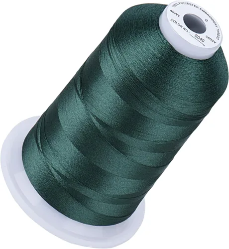 Vista 125 de Simthread 5500 yardas de hilo de bordar, 5000M de alto rendimiento 40WT 100% hilo de poliéster – 170+ colores vívidos, clasificado de alta velocidad