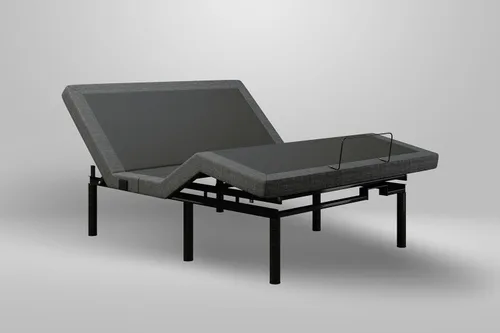 Vista 2 de iDealBed 5i - Marco de cama ajustable personalizado, acero, California King, estilo moderno, gravedad cero, cargador doble, comodidad de un solo