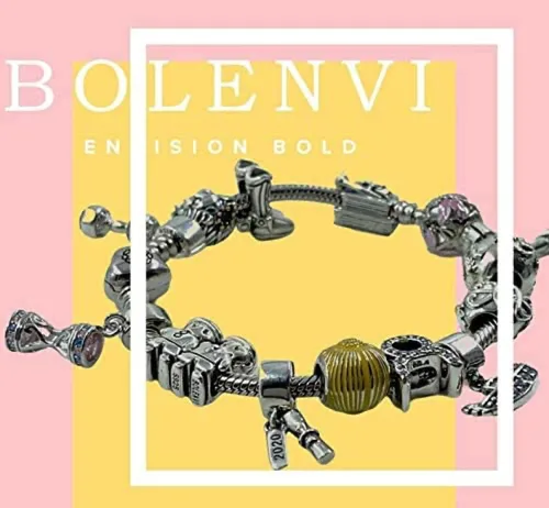 Vista 4 de Colgantes de cuentas de plata de ley 925 para pulseras Pandora y collares, etc