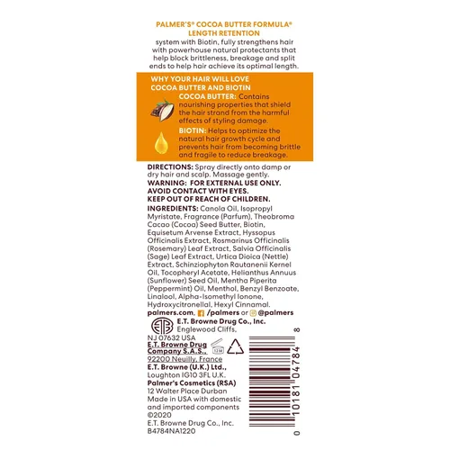 Vista 13 de Palmer's Manteca de cacao y aceite de biotina para cabello y cuero