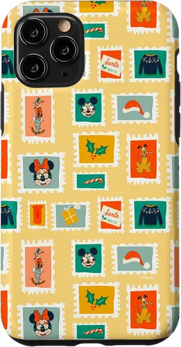 Vista 29 de iPhone 16 Disney Mickey & Minnie Mouse Holiday Christmas Santa Stamps Case