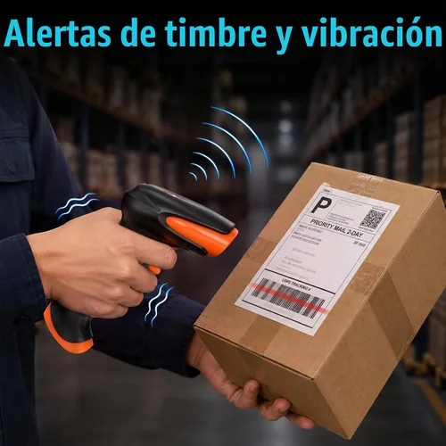 Vista 7 de Tera Escáner de código de barras 2D inalámbrico de mano: BT 2.4G USB 2D sin soporte