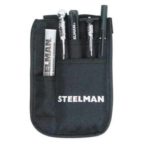 Vista 9 de STEELMAN Kit de inspección para técnicos de reparación de neumáticos, bolsa de nailon duradera con removedor de núcleo de válvula, medidor