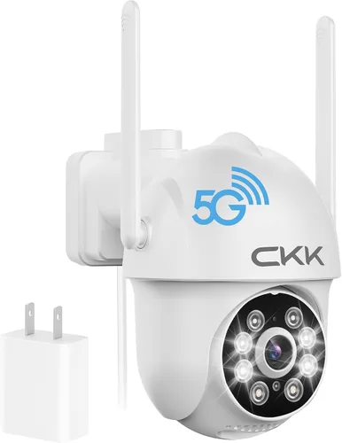 Vista 13 de CKK Poder con cable al aire libre de la cámara de seguridad 2K, cámaras Paquete de 4