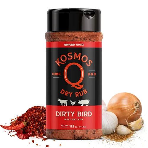 Vista 23 de Kosmos Q Funda de vaca Hot BBQ Rub, regalo del día del padre, condimento picante de bistec y pechuga con chile, ajo, cebolla, pimentón y humo