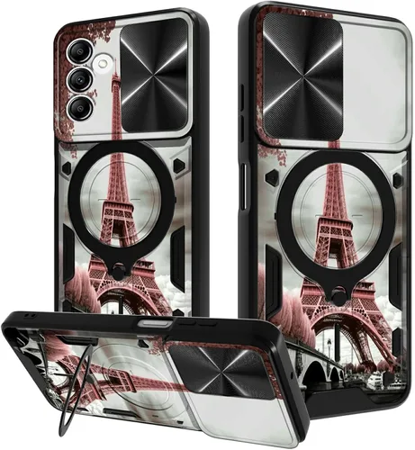 Vista 21 de Funda para Samsung Galaxy A03S de 6.5 pulgadas, funda protectora resistente con función atril giratorio de 360 grados, funda protectora resistente