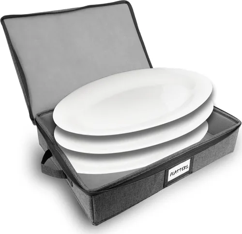 Vista 17 de HOMELUX THEORY 8 piezas de contenedores de almacenamiento de porcelana de carcasa dura, almacenamiento de tazas, copas de vino, utensilios