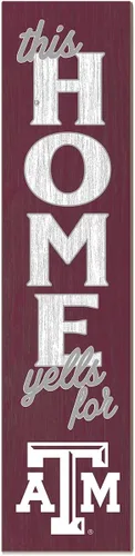 Vista 80 de KH Sports Fan Letrero de Alabama Crimson Tide This Home Cheers for Porch Leaner, 11 x 46 pulgadas, carmesí de marea carmesí; muestra tu espíritu