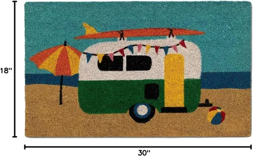 Vista 2 de Felpudo para caravana de playa natural (30x18)