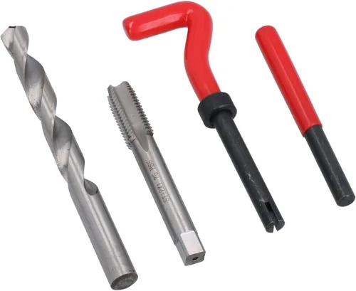 Vista 4 de AB Tools M12 x 0.069 in Kit de reparación de rosca/helicoil 9pc conjunto dañado hilo AN016