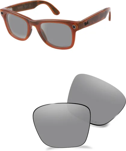 Vista 10 de ANSI Z87.1 Replacement Lens for Ray-Ban Meta Wayfarer Gen1&2&3 Al Glasses Negro ónice
