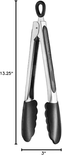 Vista 2 de Cuisinart Pinzas de silicona de 9 pulgadas, color negro
