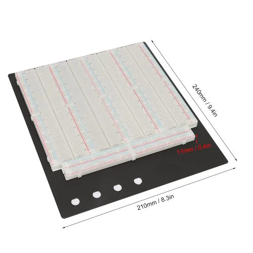 Vista 6 de Prueba de circuito Breadboard 3220 Punto ZY208 Solderless Breadboard Circuito Pan Board para Circuito Electrónico Componente Electrónico
