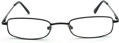 Vista 2 de 5 pares de lentes de lectura rectangulares de metal para hombres y mujeres, multicolor 5pk- negro