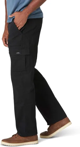 Vista 4 de Wrangler Authentics Mens Relaxed Fit Stretch Cargo Pant