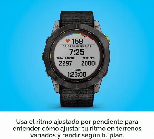 Vista 5 de Garmin Enduro™ 2 – Reloj de ultrarendimiento, batería GPS de larga duración, carga solar, mapas precargados