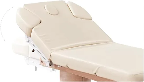 Vista 3 de DERMALOGIC Belvedere - Mesa eléctrica de tratamiento de spa con 4 motores, cama de masaje con base de madera, equipo de masaje de salón de spa