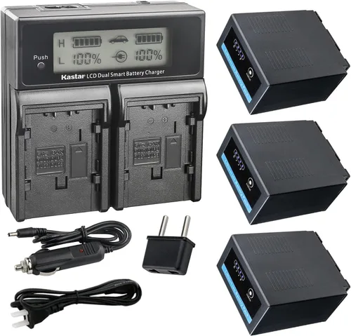 Vista 6 de Kastar CGR-D54 Pro CH04 Cargador rápido compatible con Panasonic AG-HPX171 AG-HPX250 AG-HPX250EN AG-HPX250P AG-HPX250PJ AG-HPX255 AG-HPX255P