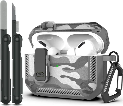 Vista 178 de RFUNGUANGO Fundas protectoras para Airpods de 2ª y 1ª generación, color 2º -Blanco