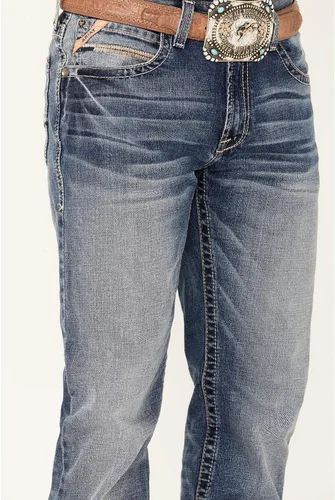 Vista 2 de ARIAT Men's M4 Low Rise Stretch Longspur Stackable Straight Leg Jean