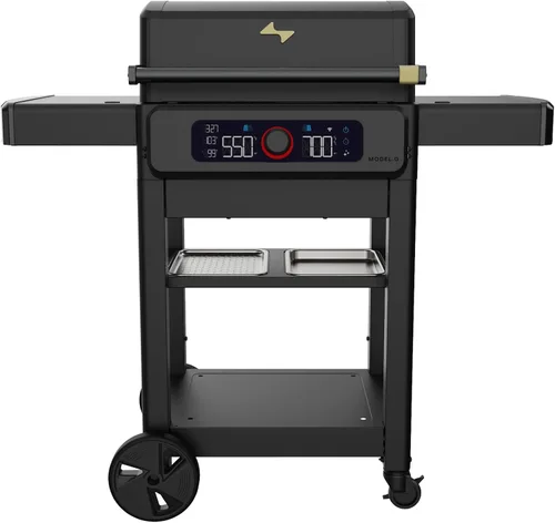 Vista 12 de Current® Model G - Parrilla eléctrica inteligente para exteriores con rango de 200-700 °F para asar, precisión digital, zonas de calor
