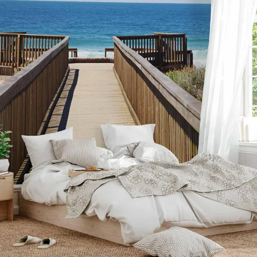 Vista 5 de artgeist Mural de pared Mar y playa, 79 x 61 pulgadas, tamaño XXL, papel tapiz no tejido, decoración de pared, impresión fotográfica, imagen, diseño