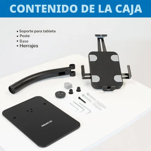 Vista 9 de Mount-It! - Soporte antirrobo para quiosco para tableta, universal, color negro Soporte para tablet POS para iPad de 7.9 a 11 pulgadas y tabletas