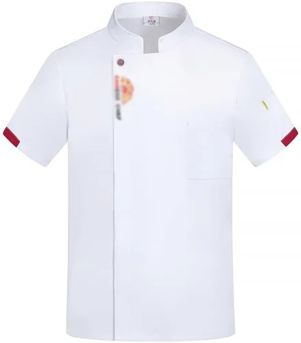 Vista 2 de Chef Coat Jacket for Men Women Unisex Hotel Restaurant Kitchen Button Chef Uniform Comfortable Lightweight