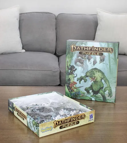 Vista 3 de Toy Vault Pathfinder Game Puzzle Bestiary, rompecabezas de 1000 piezas de 20 x 26 pulgadas