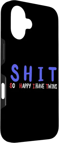 Vista 3 de Twins Dad Twins Mom Funny Twins Parents Of Twins New Parents Case for iPhone 16