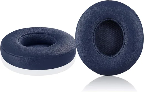 Vista 9 de Almohadillas inalámbricas Solo 2/3 – Funda de repuesto de piel de proteína y espuma viscoelástica para auriculares Beats Solo2/3 Wireless On Ear por